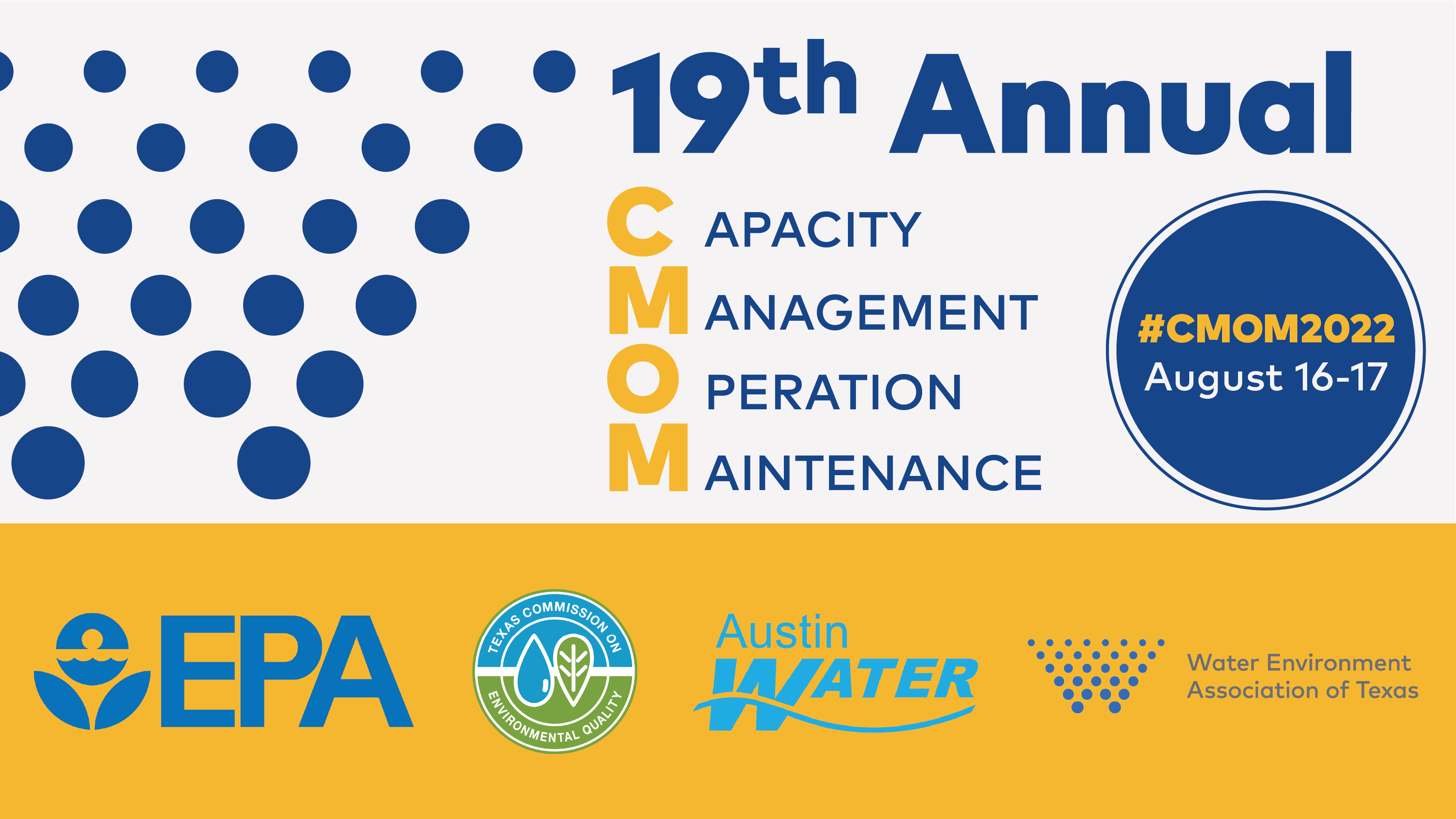 Water Environment Association of Texas CMOM 2022 InPerson