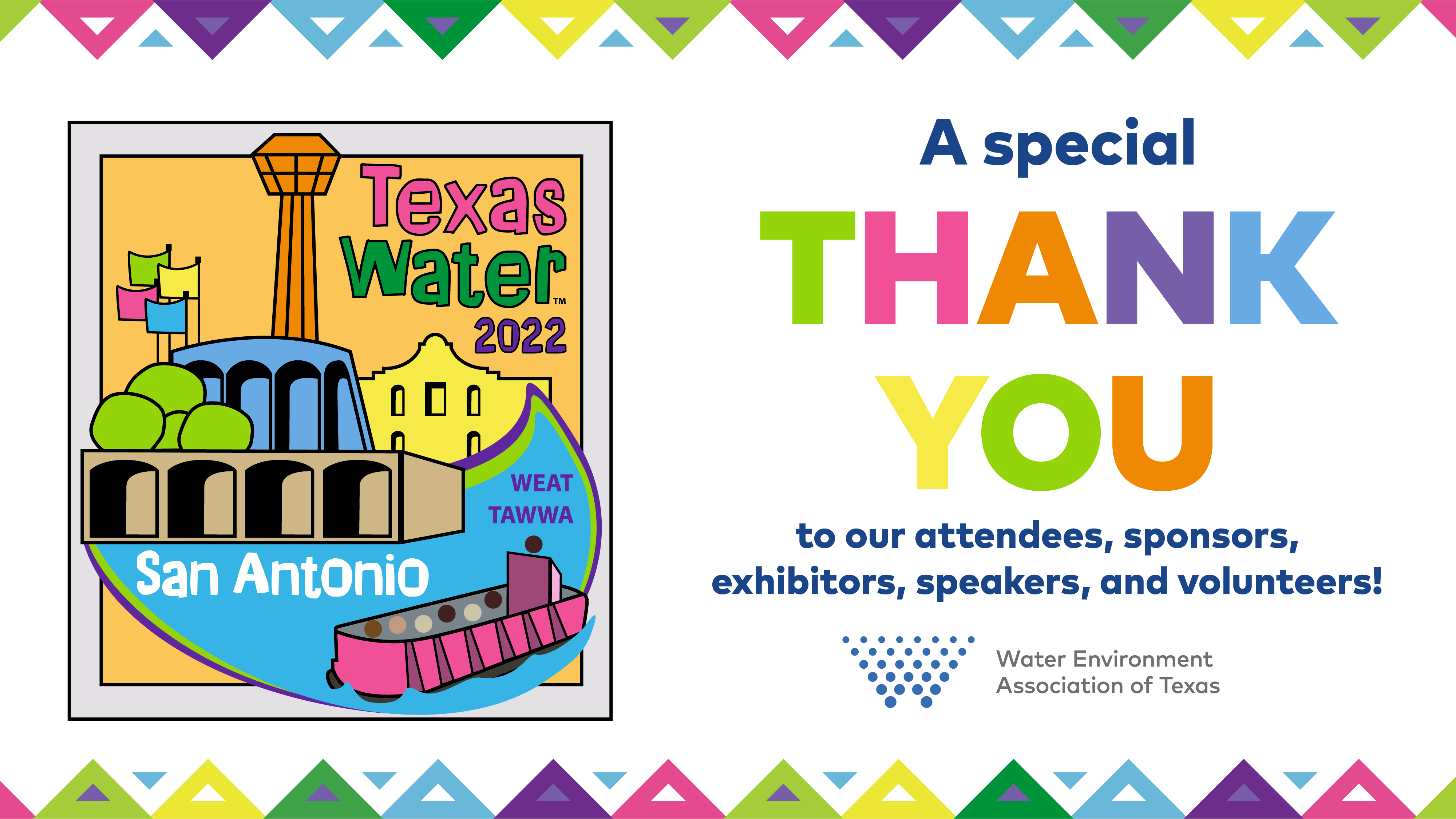 Water Environment Association of Texas Texas Water 2022 Thank you!